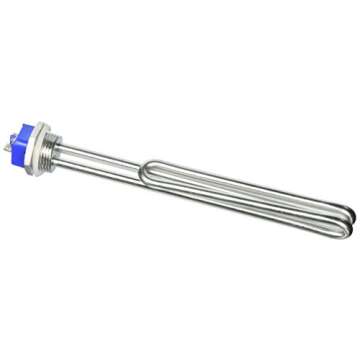 DERNORD 120V 1650W Foldback Water Heater Element Screw-In Lime Life Heating Element with Low Watt De...