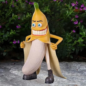 Eousera Gag Banana Art Statue - Funny Garden Sculpture