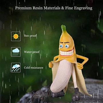 Eousera Gag Banana Art Statue - Funny Garden Sculpture
