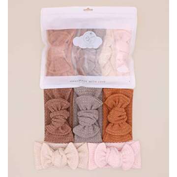UeeSum Baby Girls Headbands with Bows Infant Toddler Headwrap Hair Accessories