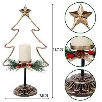 Lulu Home Lighted Christmas Table Decorations for Holiday Charm