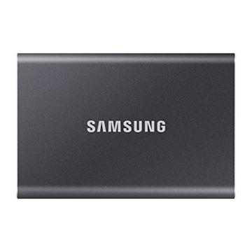 Samsung T7 Portable SSD - 500 GB - USB 3.2 Gen.2 External SSD in Titanium Grey