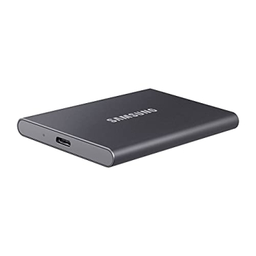 Samsung T7 Portable SSD - 500 GB External SSD Titanium Grey