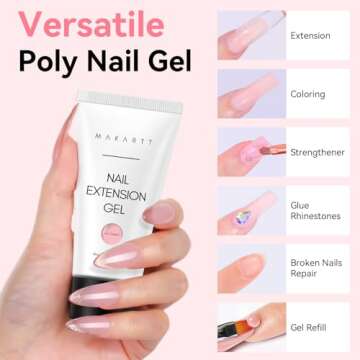 Transform Your Nail Art Game with Makartt Poly Nail Gel!
