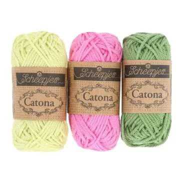 Scheepjes Yarn Whirl, Catona Color Pack of 109 Skeins - 10g Each, 2980 Yards, 100% Mercerized Cotton Yarn for Crocheting, Knitting Yarn Kit & Crochet Yarn, Extra Large Balls of Yarn Cake (Assorted)