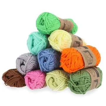 Scheepjes Yarn Whirl, Catona Color Pack of 109 Skeins - 10g Each, 2980 Yards, 100% Mercerized Cotton Yarn for Crocheting, Knitting Yarn Kit & Crochet Yarn, Extra Large Balls of Yarn Cake (Assorted)