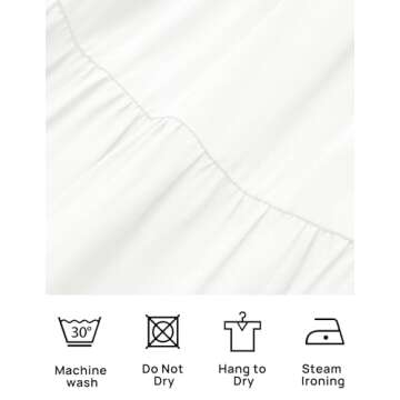 ZESICA Women's Sexy Boho Off Shoulder Puff Short Sleeve High Waist Ruffled Flowy A Line Beach Party Midi Dress,White,Large