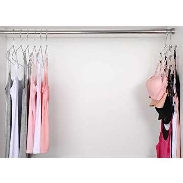 Magicool Cami Hanger 2 Pack Space Saving Hangers Closet Organizer for Tank Top, Cami, Bra, Pajamas, ...