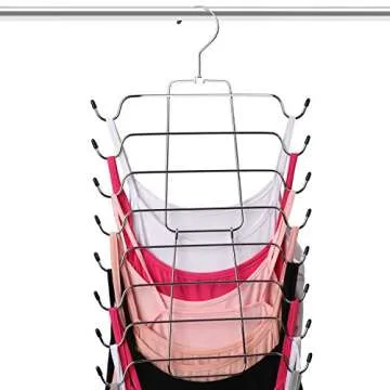 Magicool Cami Hanger 2 Pack Space Saving Hangers Closet Organizer for Tank Top, Cami, Bra, Pajamas, Strappy Dress,Bathing Suit