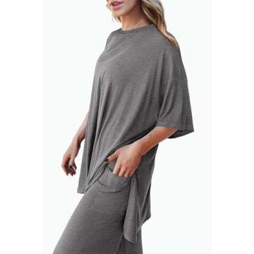 PRETTYGARDEN Women's Stylish 2 Piece Lounge Outfit for Comfort