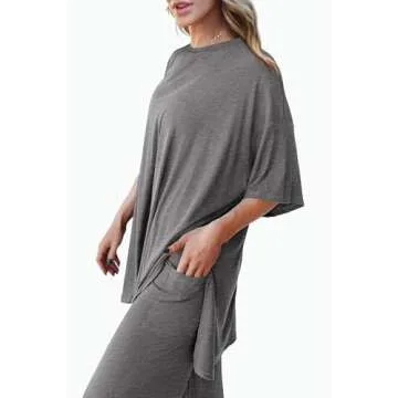 PRETTYGARDEN Women's Stylish 2 Piece Lounge Outfit for Comfort