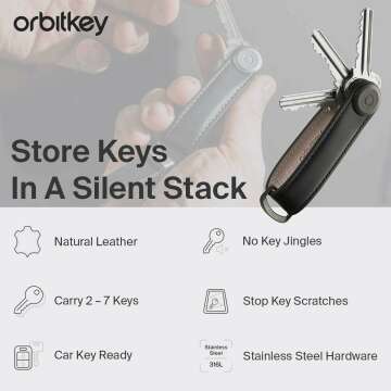 Orbitkey Key Organizer for Men - Modern & Classic Style
