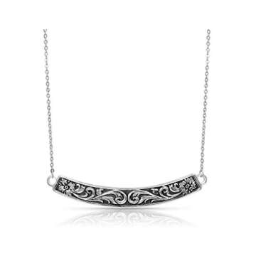 Montana Silversmiths Wildflower Bar Necklace for Women
