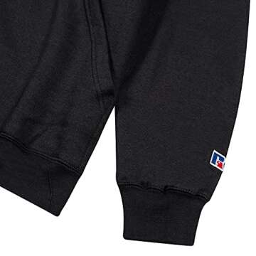Russell Athletic Big and Tall Hoodie for Men – Pullover Fleece Men’s Hoodie Black