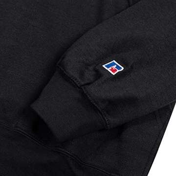 Russell Athletic Big and Tall Hoodie for Men – Pullover Fleece Men’s Hoodie Black