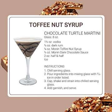 Monin Toffee Nut Syrup - Bold and Buttery Coffee Enhancer