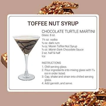 Monin Toffee Nut Syrup - Bold and Buttery Coffee Enhancer