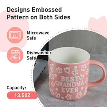 Floral Grandma Coffee Mug - Perfect Mother's Day Gift