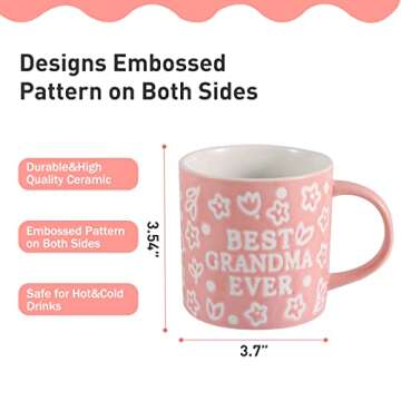Floral Grandma Coffee Mug - Perfect Mother's Day Gift