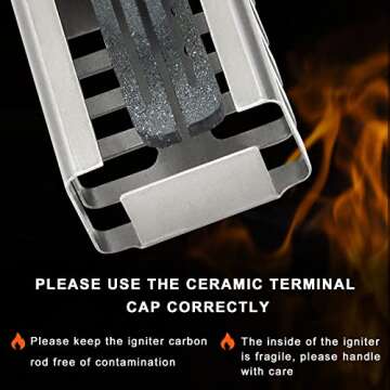 AMI PARTS WB13K21 Gas Range Oven Igniter For Gas Stove, Replaces Ken.more G.E Oven Igniter WB2X9998