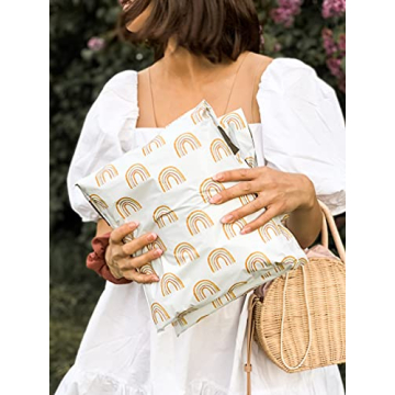 Eco-Friendly 10x13 Poly Mailers - Dusty Rainbow Design