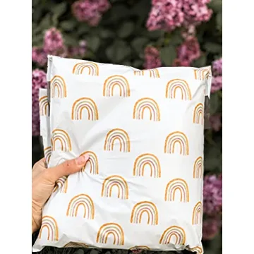 Eco-Friendly 10x13 Poly Mailers - Dusty Rainbow Design