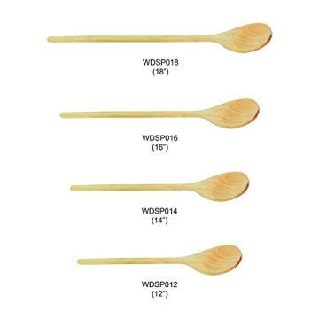 Thunder Group 18 Inch Sturdy Wooden Spoon for Kitchens