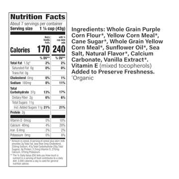 Cascadian Farm Organic Berry Vanilla Puffs Cereal, Gluten Free, 10.25 oz