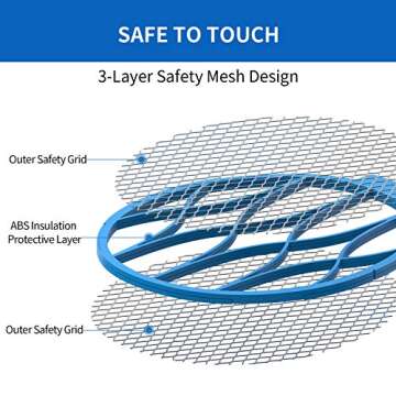 INTELABE Bug Zapper, Mosquito Killer USB Rechargeable Electric Fly Swatter for Home, Outdoor, Powerful 4000V Grid, Detachable Flashlight, LED Light, Safe to Touch with 3-Layer Safety Mesh