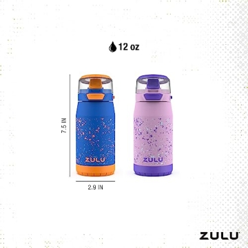 ZULU 12oz Kids Stainless Steel Water Bottle - Insulated