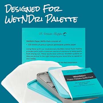 WetNDri Disposable Palette Paper for Miniature Painting