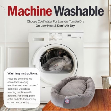 Majestic Pet 52 Inch Micro Velvet Calming Dog Bed