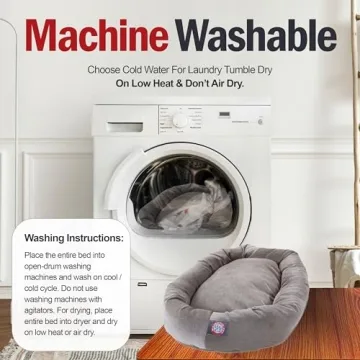 Majestic Pet 52 Inch Micro Velvet Calming Dog Bed