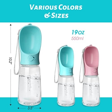 Kalimdor Portable Leak Proof Dog Water Bottle for Pets