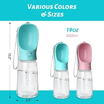 Kalimdor Portable Leak Proof Dog Water Bottle for Pets