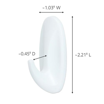 3M Command Small Designer Hooks - 8 Hooks & 16 Strips