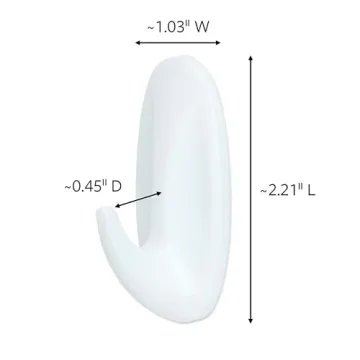 3M Command Small Designer Hooks - 8 Hooks & 16 Strips