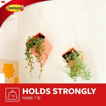 3M Command Small Designer Hooks - 8 Hooks & 16 Strips