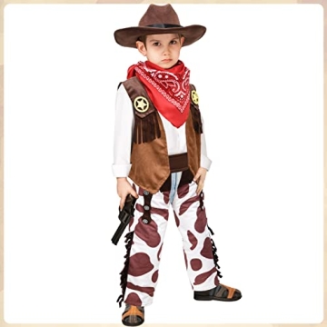 Kids Cowboy Costume Set for Halloween and Dress Up