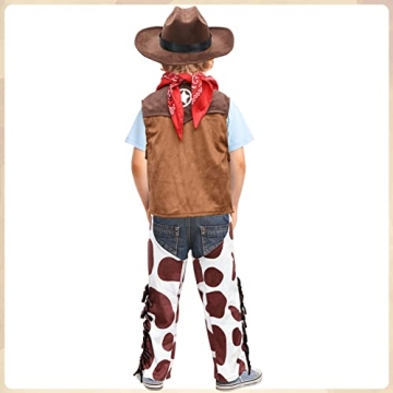 Kids Cowboy Costume Set for Halloween and Dress Up