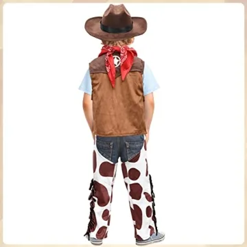 Kids Cowboy Costume Set for Halloween and Dress Up