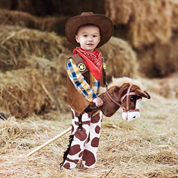 Kids Cowboy Costume Set for Halloween and Dress Up