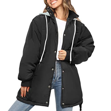 PRETTYGARDEN Women's 2023 Hooded Puffer Jacket - Stylish & Warm Winter Coat