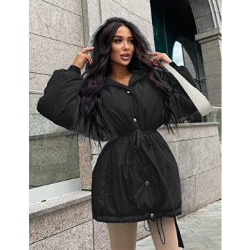 PRETTYGARDEN Women's Hooded Puffer Jacket Winter Warm Coat