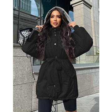 PRETTYGARDEN Women's Hooded Puffer Jacket Winter Warm Coat