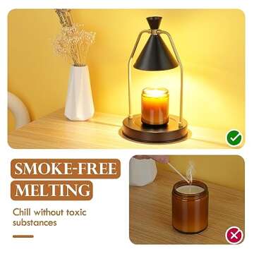 MIGHTY T Candle Warmer Lamp - Elegant and Safe Aroma Enhancer