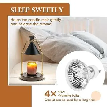 MIGHTY T Candle Warmer Lamp - Elegant and Safe Aroma Enhancer