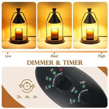 MIGHTY T Candle Warmer Lamp - Elegant and Safe Aroma Enhancer