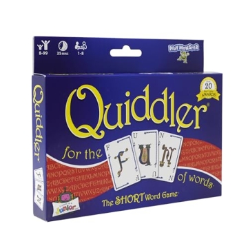 Quiddler Card Game - Engaging Word Game for Fun Family Nights and Travel Adventures