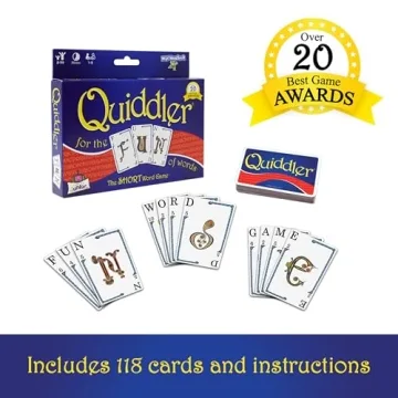 Quiddler: Fun Card Game for Family and Kids Ages 8+